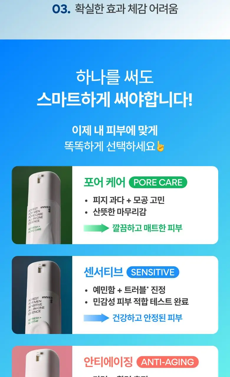 [올인원] 이니스프리 포레스트포맨 올인원 에센스 100ml 기획(+에센스 25ml+폼30g) 상세페이지 3